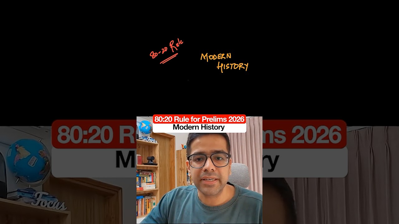 80:20 Rule for Modern History for UPSC Prelims 2026 | Prelims Booster 5