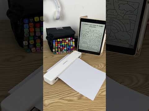 Inkless portable printer for students👀It is so easy to print any images#portableprinter #phomemo