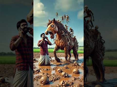 the horse covered by millions of zombies 😭 saved by farmers ,#ai #trending #rescue #horse #shorts