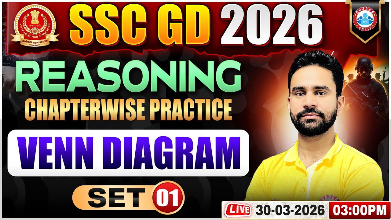 Venn Diagram Practice for SSC GD 2026 📊