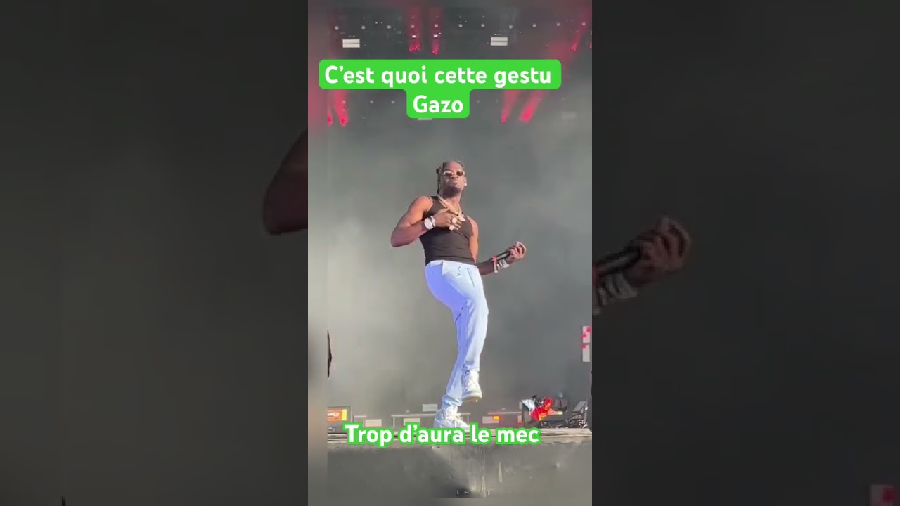 Gazo's Epic Gesture at Rap Actu Concert 🎤