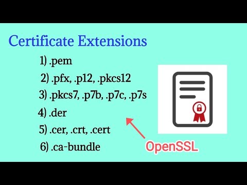 Pem, Pfx, Pkcs12, Pkcs7, Der, Cer, Crt, Cert, Ca-bundle | OpenSSL | Tamil