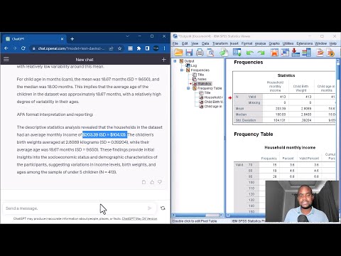 How to use ChatGPT to analyze data in SPSS