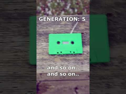 EXTREME example of cassette tape "generation loss"