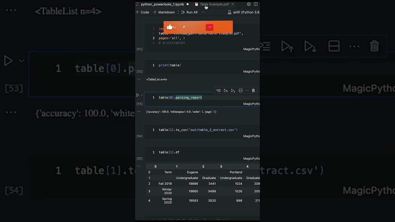Extract PDF Tables with Python 📄