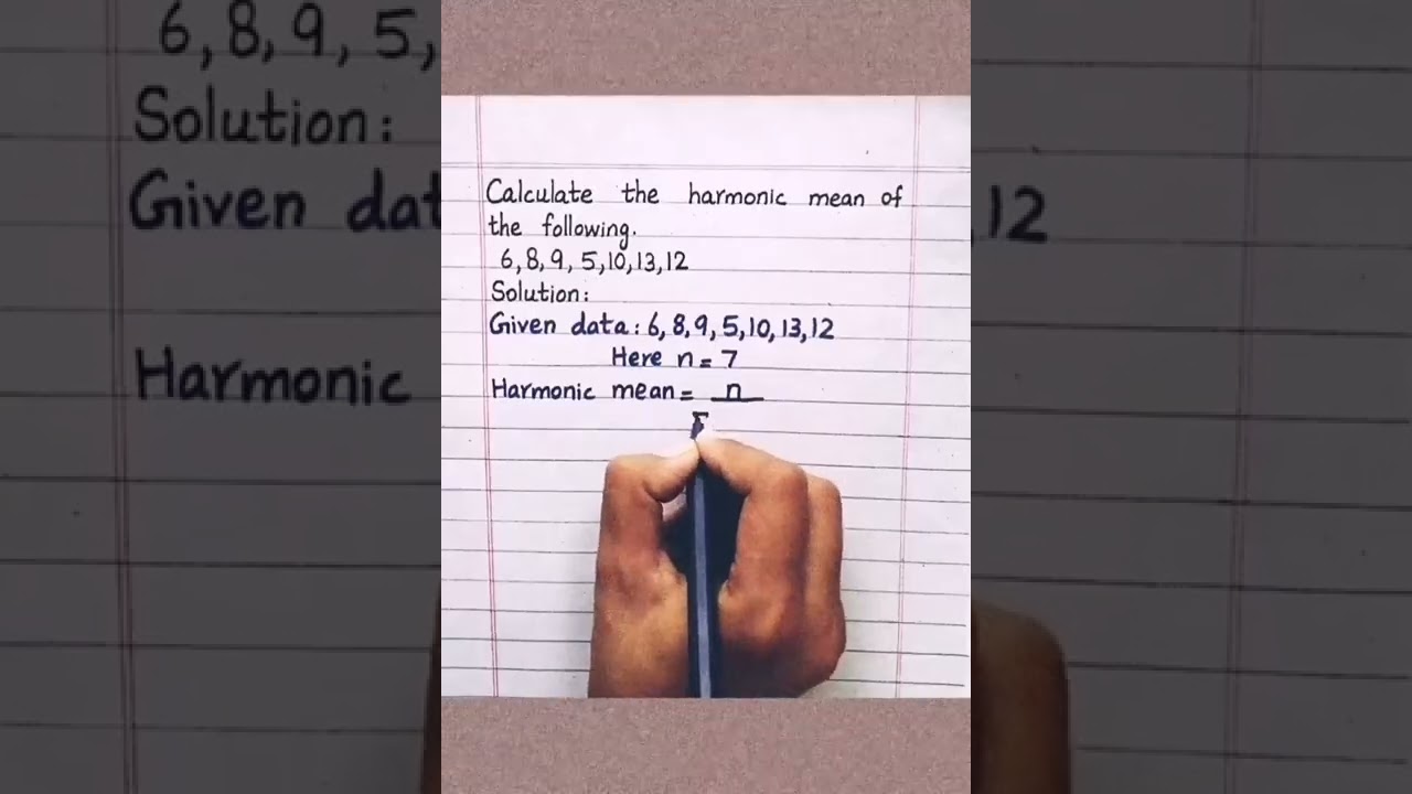 Harmonic Mean Class 10 #shorts