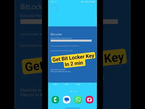 How to find your BitLocker recovery Key | BhookaBot #bitlocker #laptop #laptoprepair  #tecnologia