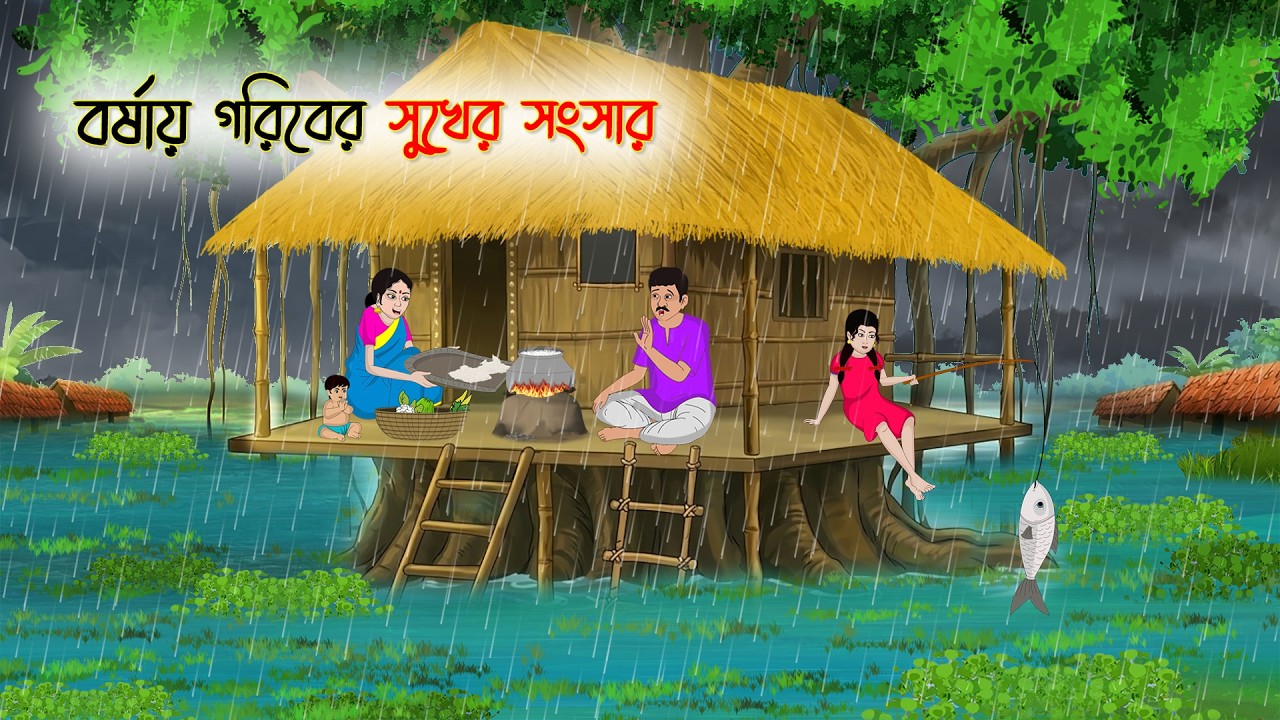 বর্ষায় গরিবের সুখের সংসার | Bengali Fairy Tale | Thakurmar Jhuli | Rupkothar Golpo