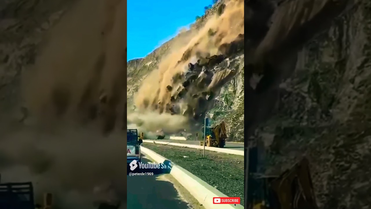 Landslide Hits During New Road Construction 🚧