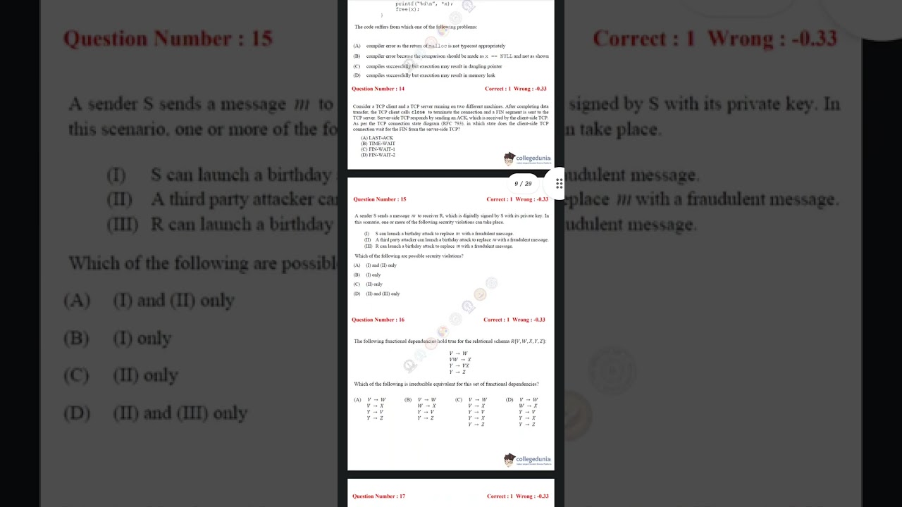 GATE 2017 CSE Question Paper | Download & Practice for Exam Success 📚