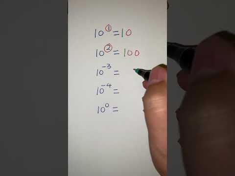 Exponent: power of 10 #exponents #powerof10 #power #algebra #mathtricks #mathstricks #shorts