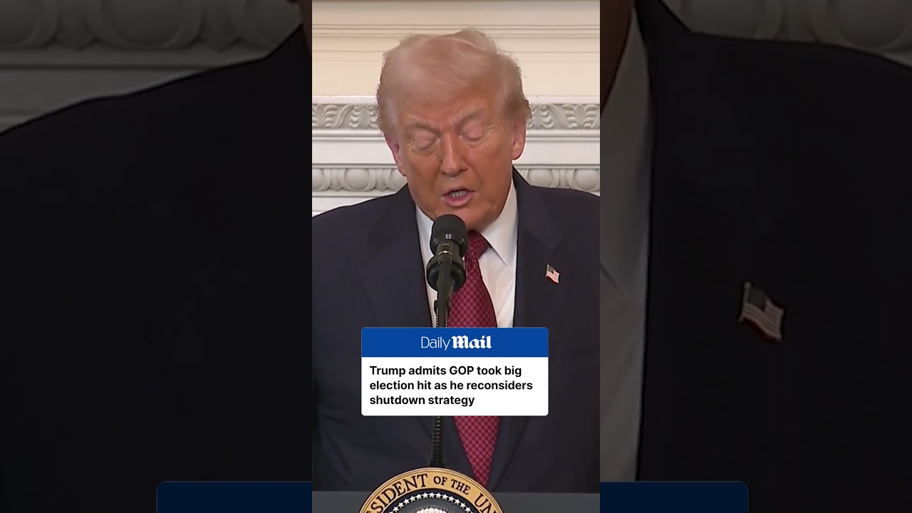 Trump Acknowledges GOP Losses Due to Government Shutdown 🗳️