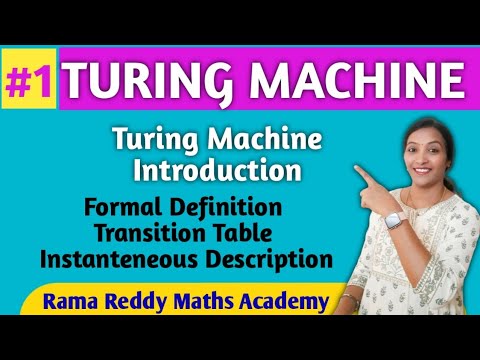 JNTUH FLAT/TOC | Turing Machine | Introduction to Turing machine | Turing machine in Telugu | @Rama