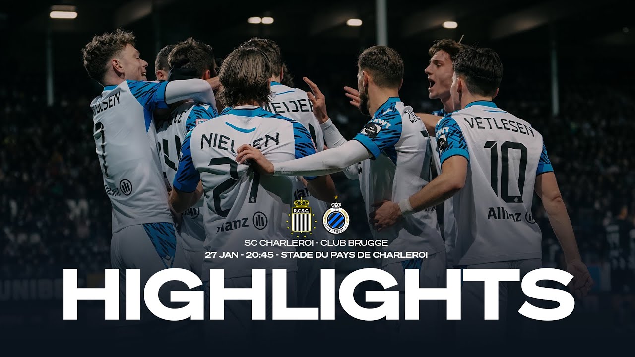 Charleroi vs Club Brugge Highlights 2023/24 ⚽