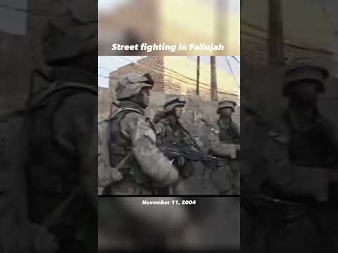 U.S. Marines in street to street fighting during the Battle of Fallujah, Iraq, 2004 #shorts