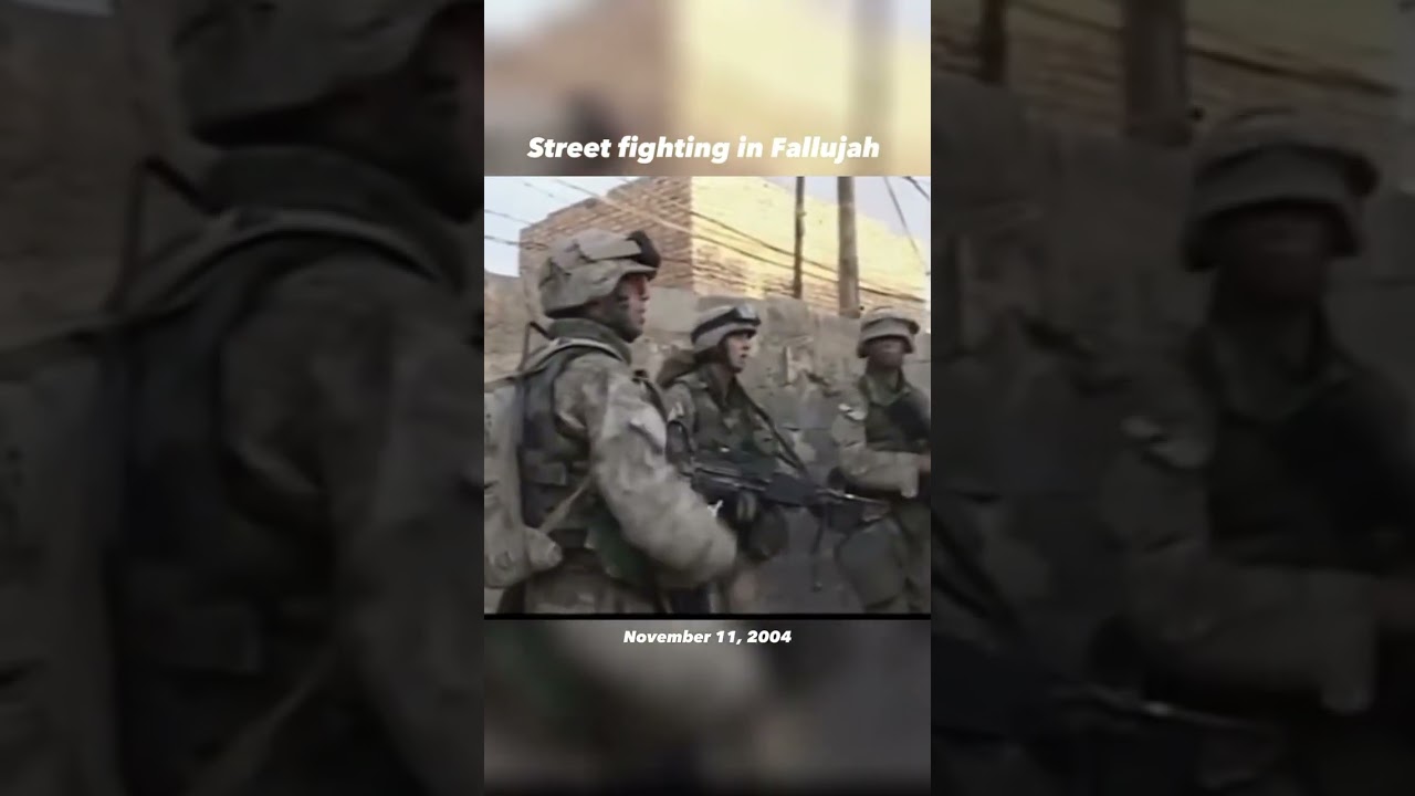 U.S. Marines Engage in Intense Street Fighting During Fallujah Battle 🇺🇸