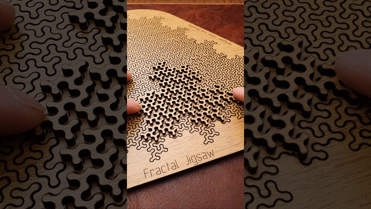 Extremely satisfying Fractal Jigsaw #puzzle