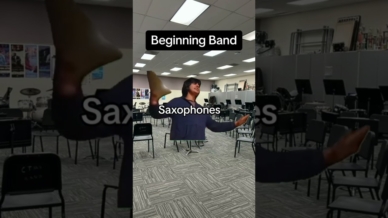 I mean someone has to play the low notes! #banddirector #trombone #band #beginnerband #flute #sax