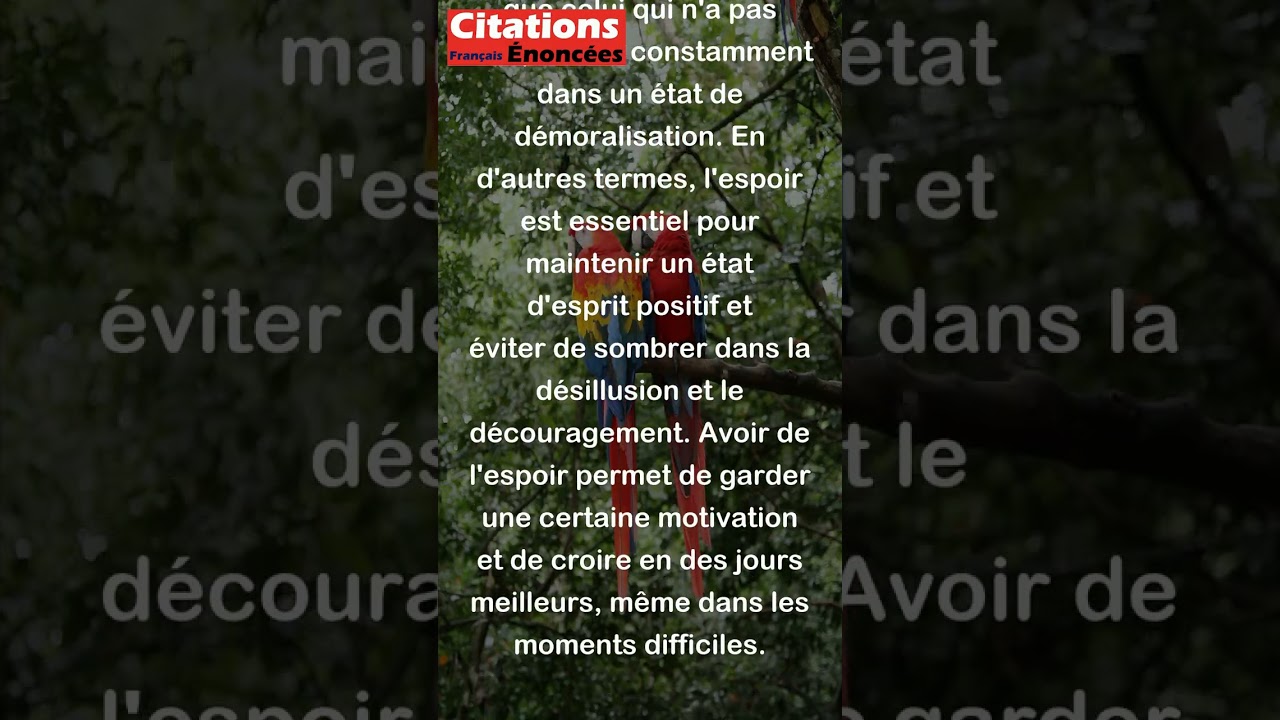 L'importance de l'espoir selon Henri-Frédéric Amiel ✨
