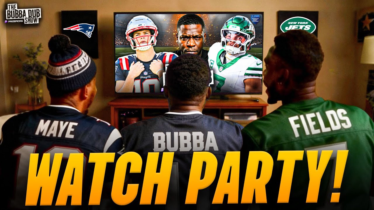 Jets vs Patriots TNF Live Watch Party with Bubba Dub 🏈