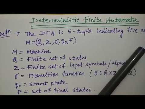 deterministic finite automata in hindi | introduction | TOC | Niharika Panda
