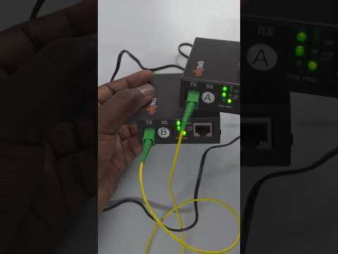 Fiber To Ethernet RJ45 Media Converter 10/100Mbps Base-Tx To 100Base-Fx 20KM #shorts