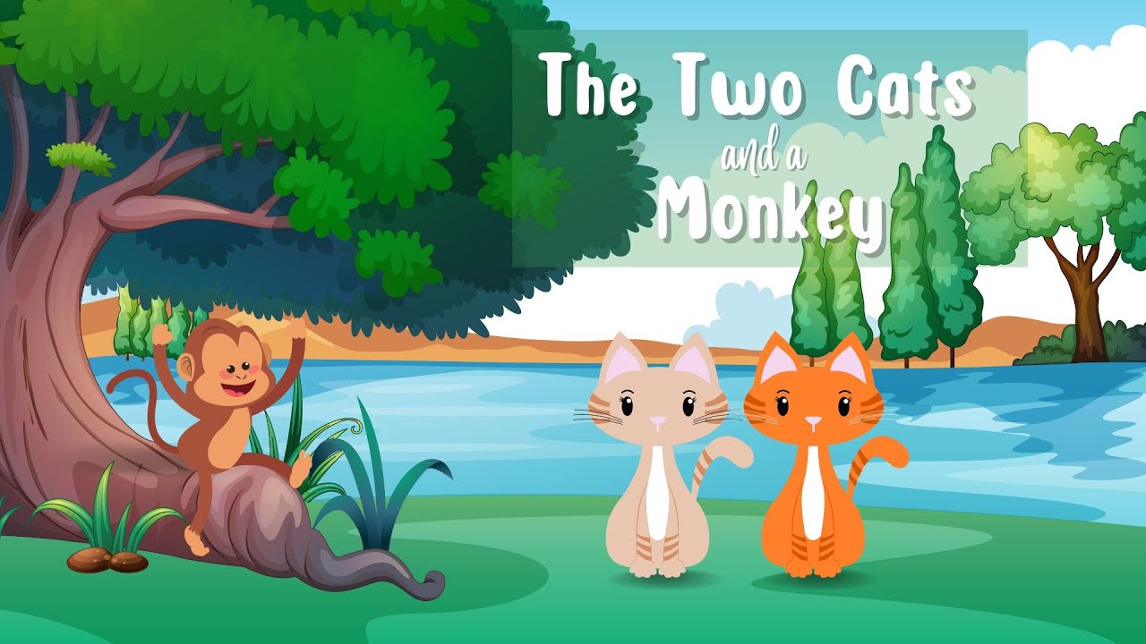 The Two Cats and a Monkey - Aesop Fables 🐒