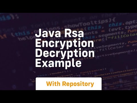 java rsa encryption decryption example