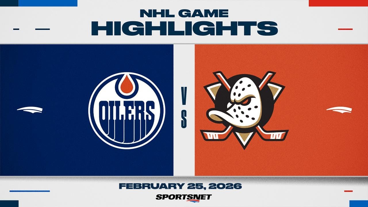 NHL Highlights: Oilers vs. Ducks 🏒 (Feb 25, 2026)
