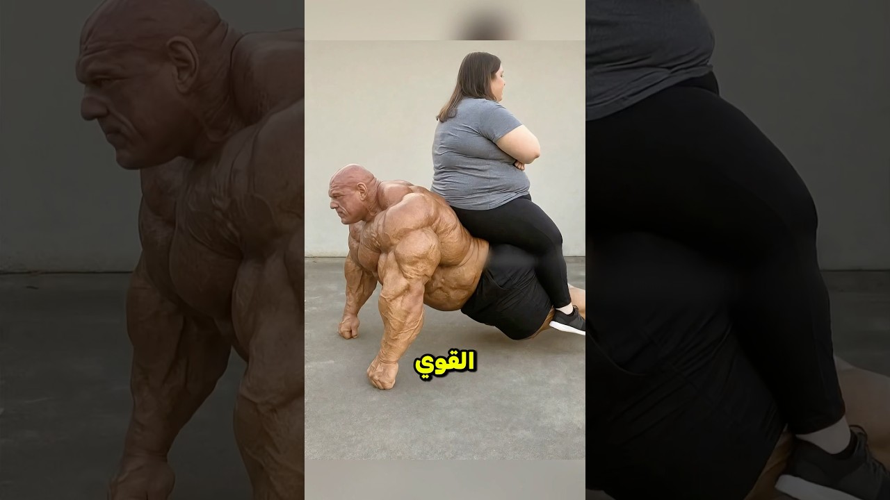 لاعب كمال الأجسام بعضلات حديدية 💪