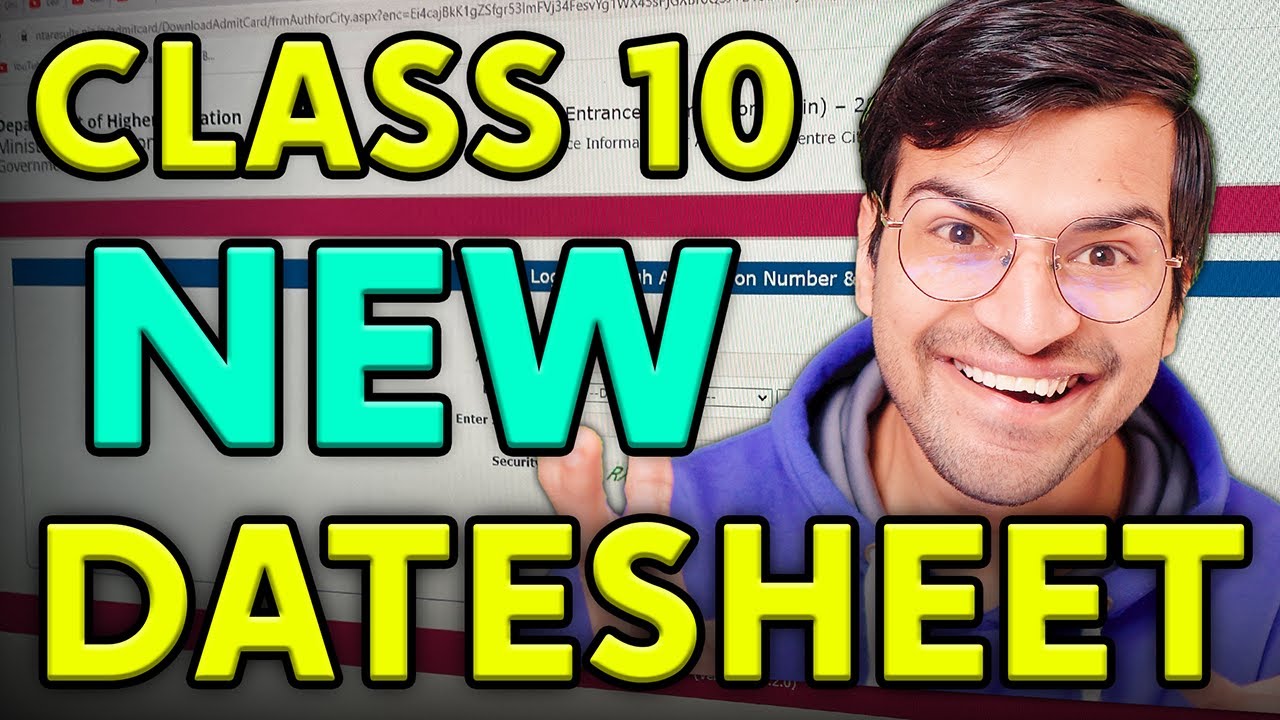 CBSE Class 10 New Datesheet 2026 📅