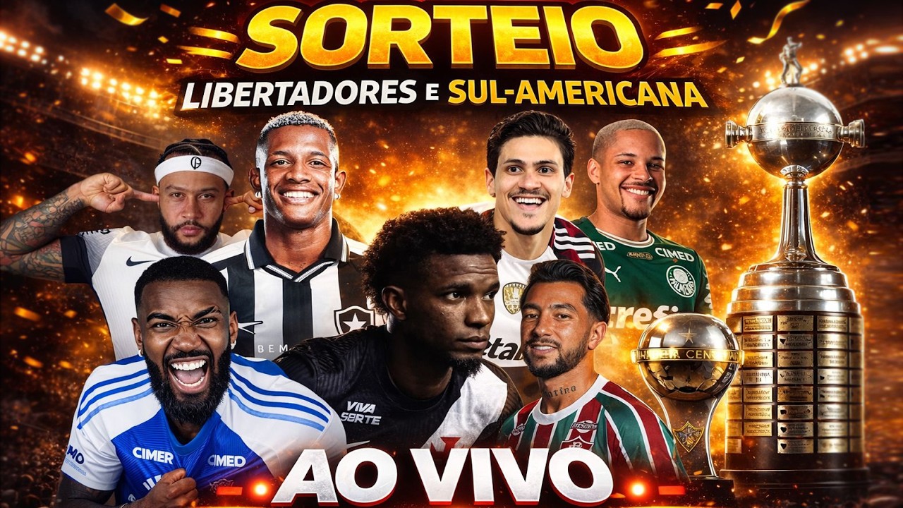 Sorteio ao Vivo dos Grupos da Libertadores & Sul-Americana 2026 ⚽