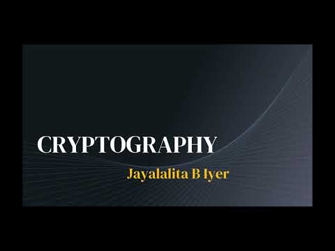 What is cryptography? | Introduction to Cryptography | Cryptography for Beginners | Jayalalita
