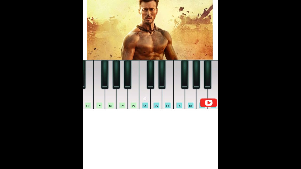Baaghi 3 Song BGM | Tiger Shroff Piano Cover 🎹 | Short & Viral