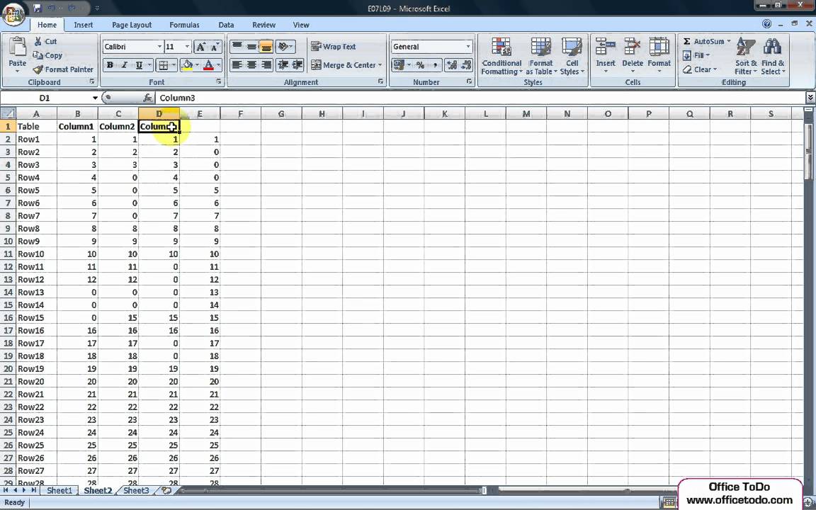 Merge Multiple Columns into One in Excel 2007