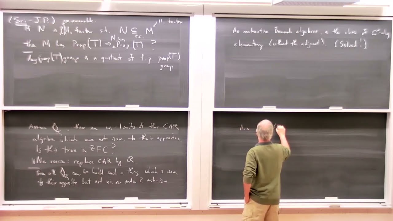 Explore Open Problems in Logic at the Operator Algebras Workshop 🔍