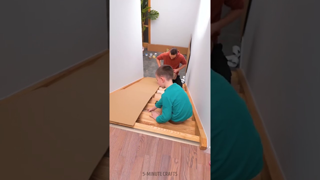 DIY Cardboard Slide for Safe, Fun Playtime! 🎢