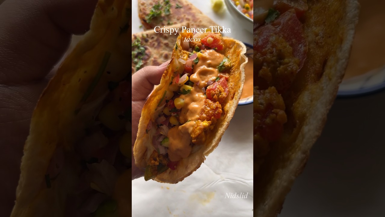 Paneer Tikka Tacos 🌮 - Easy & Trendy Recipe