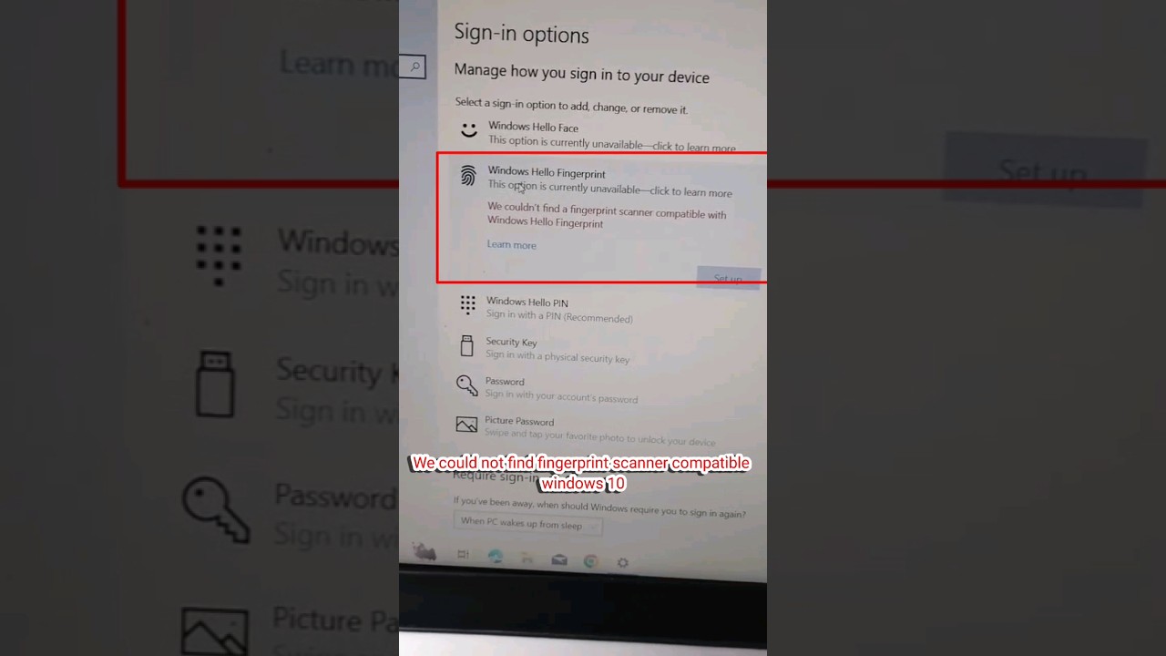 Fix: No Compatible Fingerprint Scanner for Windows Hello