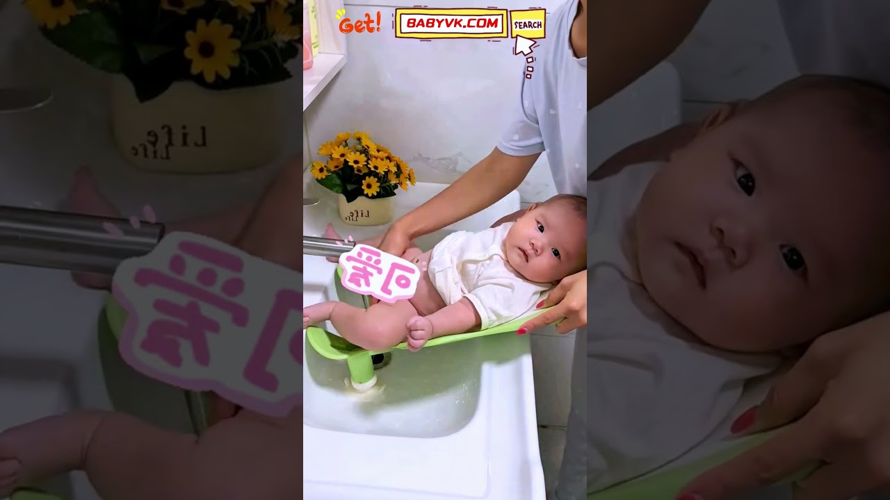 Hands-Free Baby Bum Washing Stand 🧼