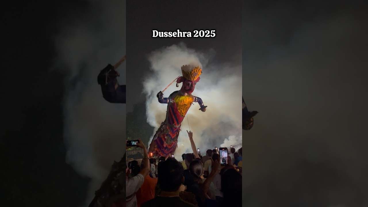 Dussehra 2025 Mini Vlog: Ravan After Rain 🌧️