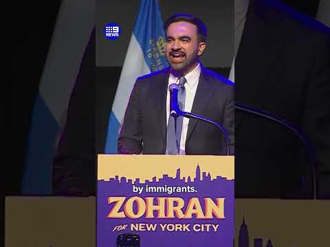 Zohran Mamdani elected as New York mayor | 9 News Australia