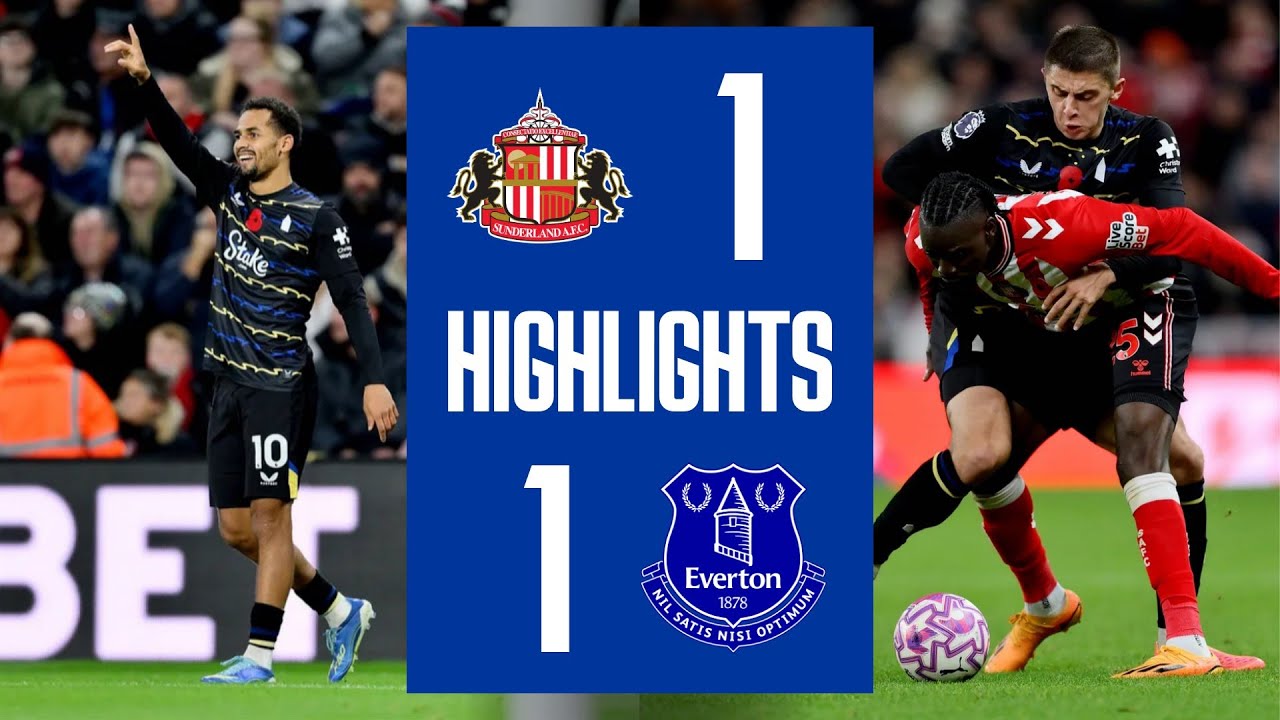 Sunderland 1-1 Everton | Premier League Highlights