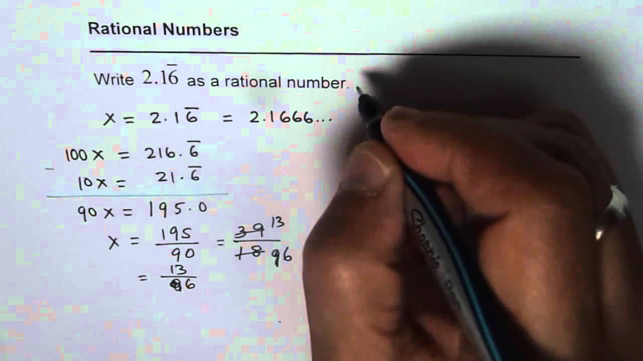 Convert 2.1666 to a Rational Number | Step-by-Step Guide ✍️