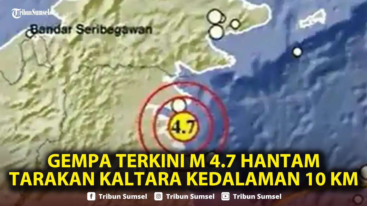 Gempa Terkini M 4.7 Guncang Tarakan Kaltara, Kedalaman 10 Km, Warga Diminta Tetap Waspada