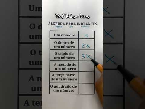 Álgebra para Iniciantes com o Prof Robson Liers