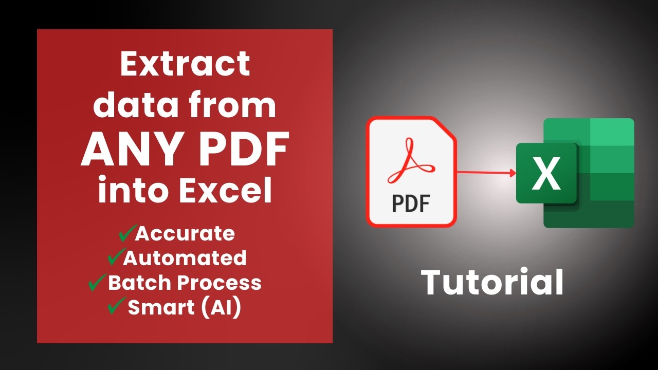 Convert Any PDF to Excel Easily π