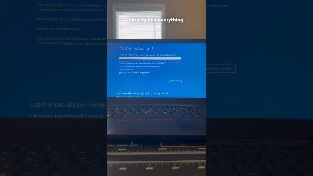 Locked Out of Your Laptop? Quick Fix Tips! #shorts #pc #pcrepair #tech