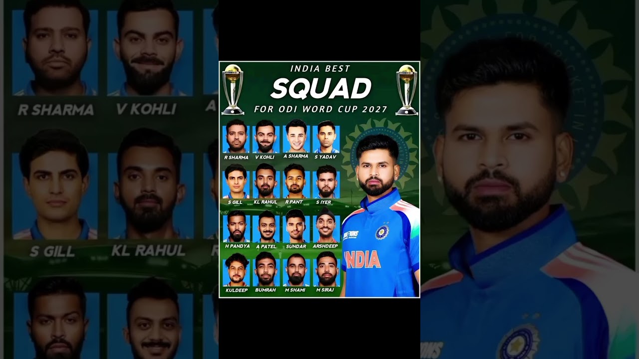 India's Threatening Team for Cricket World Cup 2027 🏆