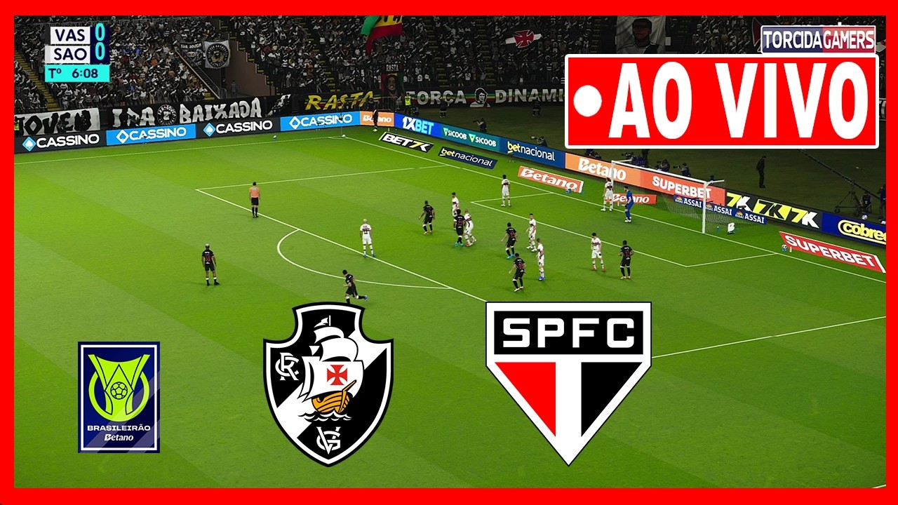 Vasco x São Paulo AO VIVO | Brasileirão 2026 ⚽